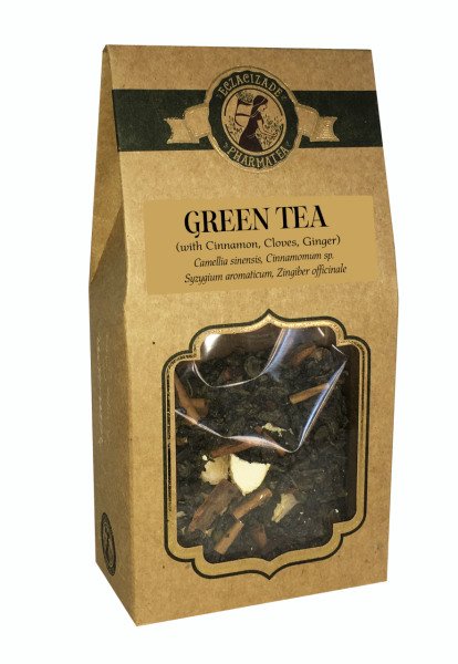 Yeşil Çay- Zencefil, Tarçın, Karanfilli 100 g